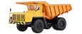 BELAZ-540A (yellow/orange).