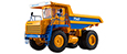 BELAZ-7547 (yellow/blue).