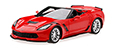 Chevrolet Corvette C7 Grand Sport Convertible (red).