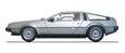 DeLorean DMC 12 (silver).