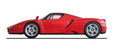 Ferrari Enzo (red).