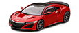 Honda NSX (red).