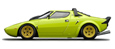 Lancia Stratos HF (green).