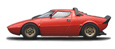 Lancia Stratos HF Stradale (red).