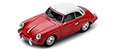 Porsche 356 C Hardtop Cabriolet (red/white).