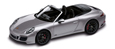 Porsche 911/991 Carrera 4 GTS Cabriolet (silver).