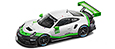 Porsche 911/992 GT3 R (white/green/black).