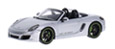 Porsche Boxster e (silver).